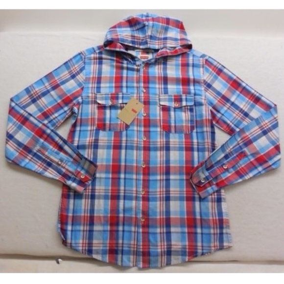 levi's hooded shirt